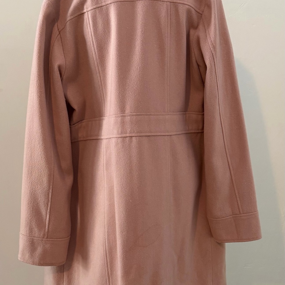 Women's Vintage Pink Belted Coat - Picture 3 of 4